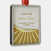 Personaliseer de Golden Jubilee van het Religieuze Metalen Ornament (Rechts)