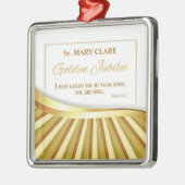 Personaliseer de Golden Jubilee van het Religieuze Metalen Ornament (Links)