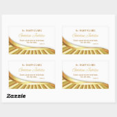 Personaliseer de Golden Jubilee van het Religieuze Rechthoekige Sticker (Vel)