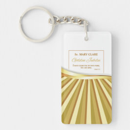 Personaliseer de Golden Jubilee van het Religieuze Sleutelhanger
