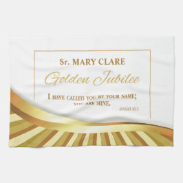 Personaliseer de Golden Jubilee van het Religieuze Theedoek