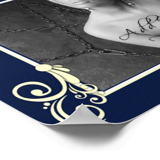 Personaliseer de Grens van de Mat van de Foto - he Poster (Hoek)