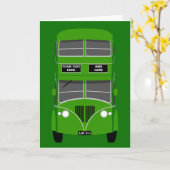 Personaliseer de iconische Blackpool Double Decker Kaart (Gele Bloem)