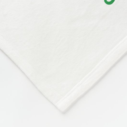 Personaliseer de Ierse groene Leprechaun van St. P Fleece Deken (Hoek)