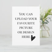Personaliseer de kaart van de 5"x 7"bijlage (Staand voorkant)