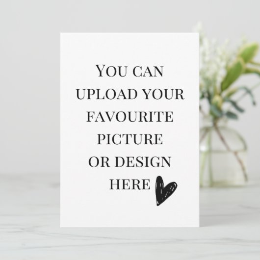 Personaliseer de kaart van de 5"x 7"bijlage (Staand voorkant)