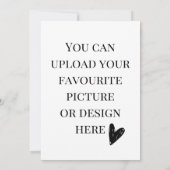 Personaliseer de kaart van de 5"x 7"bijlage (Achterkant)