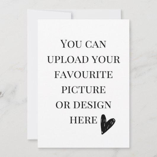 Personaliseer de kaart van de 5"x 7"bijlage (Achterkant)