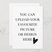 Personaliseer de kaart van de 5"x 7"bijlage (Voorkant / Achterkant)