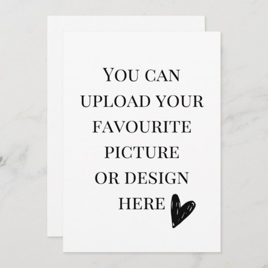 Personaliseer de kaart van de 5"x 7"bijlage (Voorkant / Achterkant)