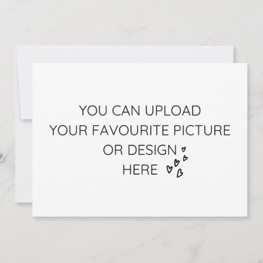 Personaliseer de kaart van de 5"x 7"bijlage (Voorkant)