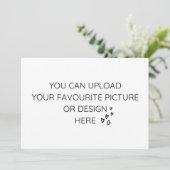 Personaliseer de kaart van de 5"x 7"bijlage (Staand voorkant)