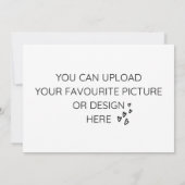 Personaliseer de kaart van de 5"x 7"bijlage (Achterkant)