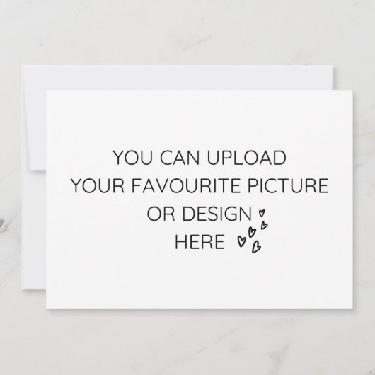 Personaliseer de kaart van de 5"x 7"bijlage (Achterkant)