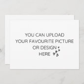 Personaliseer de kaart van de 5"x 7"bijlage (Voorkant / Achterkant)