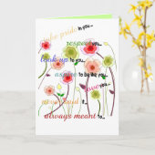 Personaliseer de Kaart van de verjaardag van papa  (Gele Bloem)