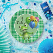 Personaliseer de Kikkers van de Jonge geitjesverja Papieren Bordje (Feest)