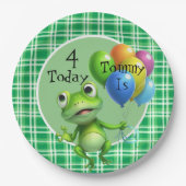 Personaliseer de Kikkers van de Jonge geitjesverja Papieren Bordje (Voorkant)