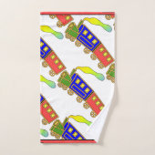 Personaliseer de Kinder Choo Choo Train Bad Handdoek (Handdoek)