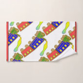 Personaliseer de Kinder Choo Choo Train Bad Handdoek (Handdoek)