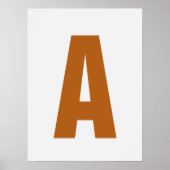 Personaliseer de kunst van de briefmuur Moderne Ge Poster (Voorkant)