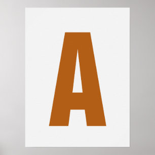 Personaliseer de kunst van de briefmuur Moderne Ge Poster