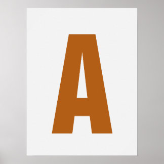 Personaliseer de kunst van de briefmuur Moderne Ge Poster