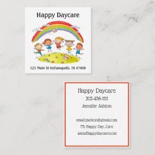 Personaliseer de leerkracht Fijne Kind B bij dagop Vierkante Visitekaartje