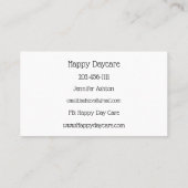 Personaliseer de leerkracht Fijne Kinderen tijdens Visitekaartje (Achterkant)