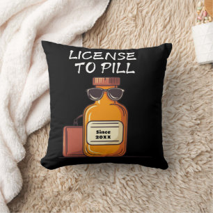 Personaliseer de licentie voor de pil Aangepast Kussen
