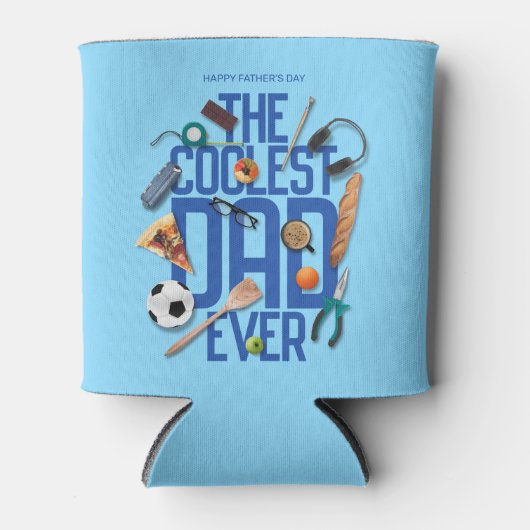 Personaliseer de moderne coolste vader ooit blikjeskoeler (Voorkant)