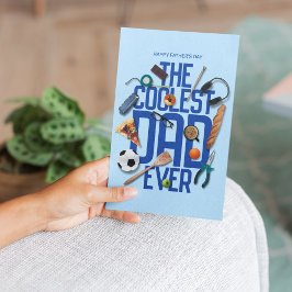 Personaliseer de moderne coolste vader ooit briefkaart