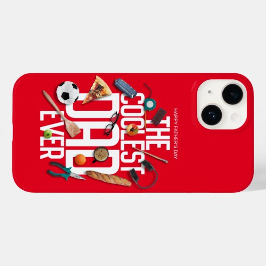 Personaliseer de moderne coolste vader ooit Case-Mate iPhone case (Achterkant (horizontaal))