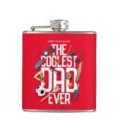 Personaliseer de moderne coolste vader ooit heupfles (Voorkant)