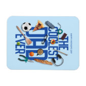 Personaliseer de moderne coolste vader ooit magneet (Horizontaal)