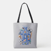 Personaliseer de moderne coolste vader ooit tote bag (Achterkant)