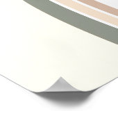 Personaliseer de Moderne Kunst van de Hue Regenboo Poster (Hoek)