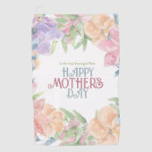 Personaliseer de Moederdag van de Waterverf van Vi Golfhanddoek (Voorkant)