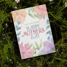 Personaliseer de Moederdag van de Waterverf van Vi