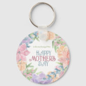 Personaliseer de Moederdag van de Waterverf van Vi Sleutelhanger (Voorkant)