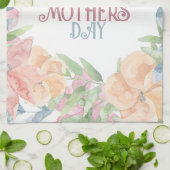 Personaliseer de Moederdag van de Waterverf van Vi Theedoek (Gevouwen)