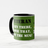 Personaliseer de mok van de Veteran Land Rover van (Voorkant links)