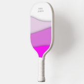 Personaliseer de naam Pink Waves Pickleball Paddle (Links)