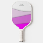 Personaliseer de naam Pink Waves Pickleball Paddle (Achterkant)