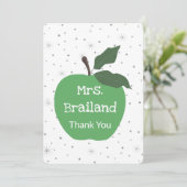 Personaliseer de naam van de leraar aangepaste gro kaart (Staand voorkant)