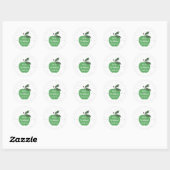 Personaliseer de naam van de leraar aangepaste gro ronde sticker (Vel)