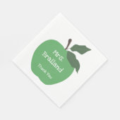 Personaliseer de naam van de leraar aangepaste gro servet (Hoek)