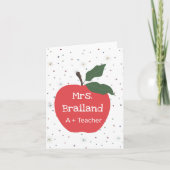 Personaliseer de naam van de leraar aangepaste rod kaart (Voorkant)