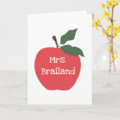 Personaliseer de naam van de leraar aangepaste rod kaart (Gele Bloem)