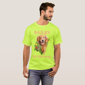 Personaliseer de Naam van Dog en de Foto T-Shirt (Voorkant volledig)